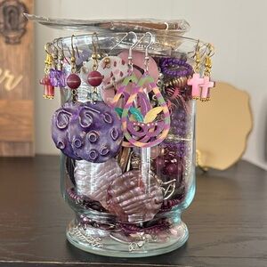 Purple and Pink Mystery Jewelry Jar.